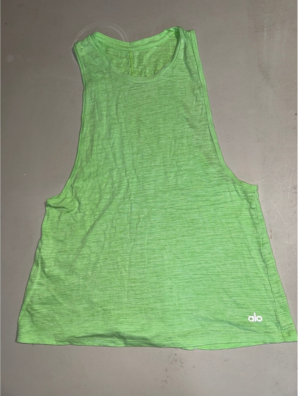 Alo Green Muscle Tank Top